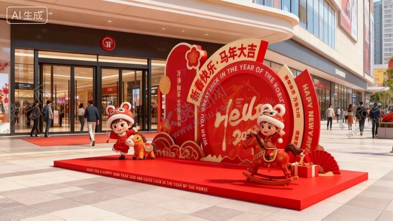 编号：49637404042148376936【酷图网】源文件下载-马年美陈