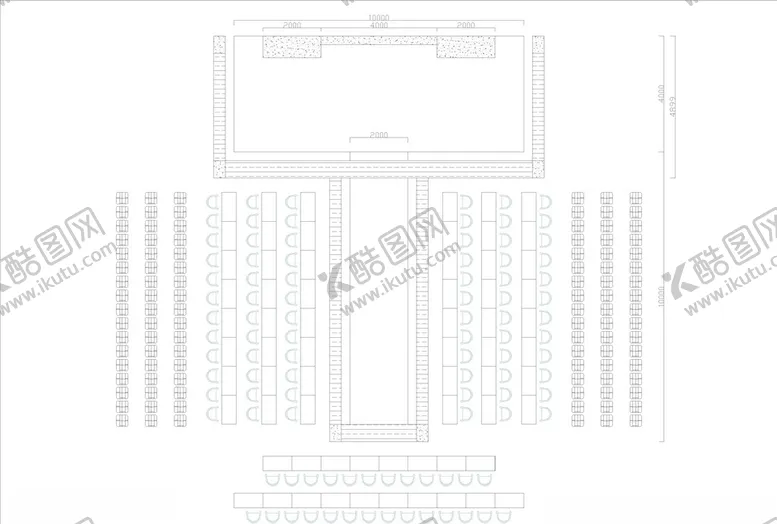 编号：59662209171003569263【酷图网】源文件下载-新丝路舞台场地CAD布置图