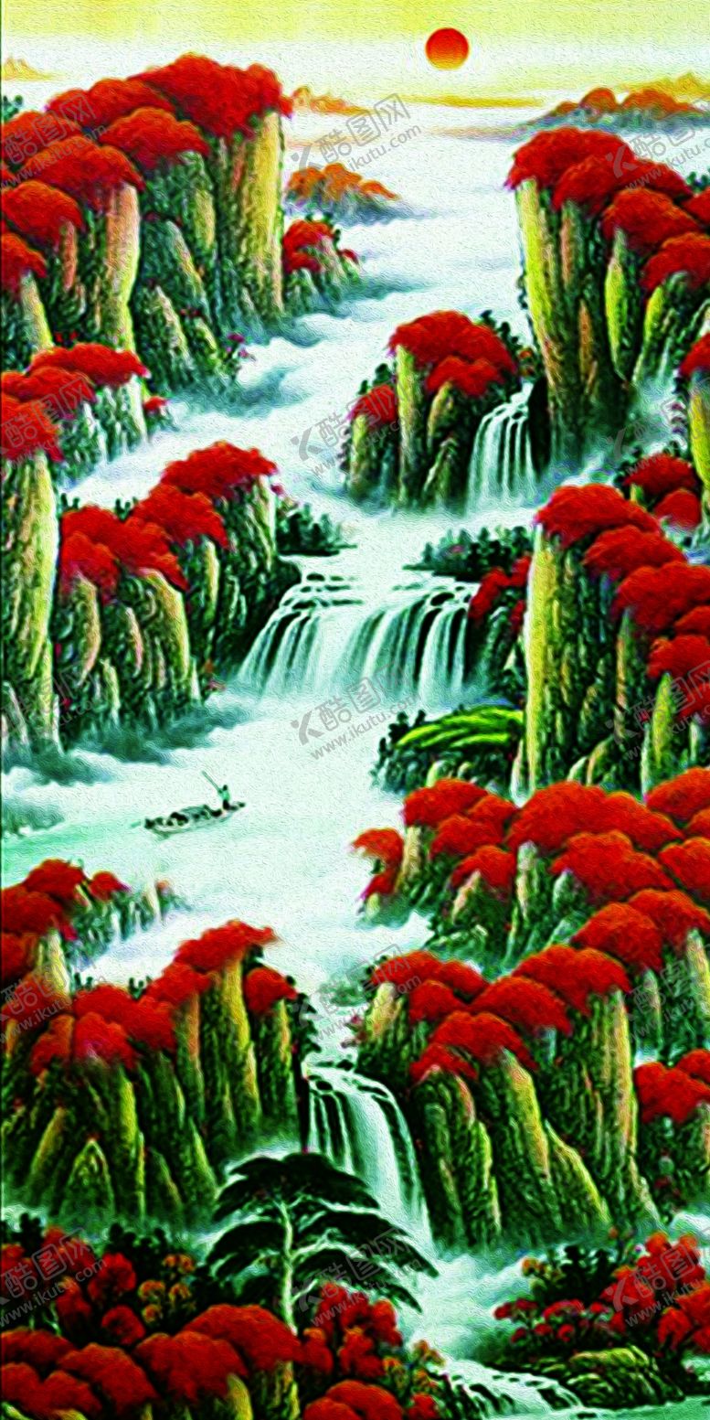 编号：43380205011859054795【酷图网】源文件下载-国画山水