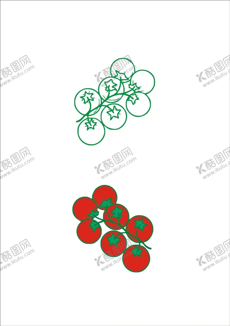 编号：85902810180842412679【酷图网】源文件下载-矢量西红柿