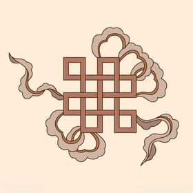 传统吉祥盘长纹图案