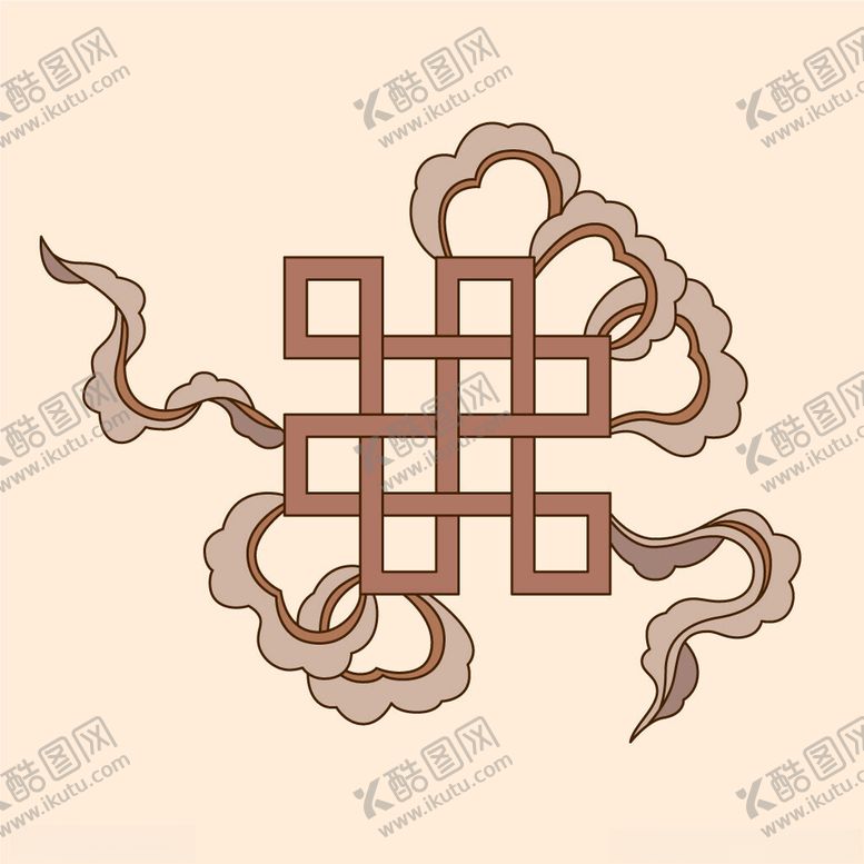 编号：37835103312003367752【酷图网】源文件下载-传统吉祥盘长纹图案