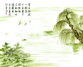电视背景墙新中式装饰画新中式立体壁画