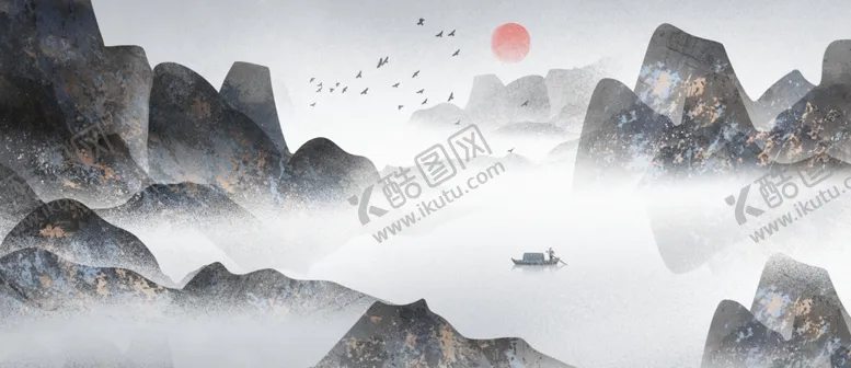 编号：32683206161941093938【酷图网】源文件下载-水墨山水