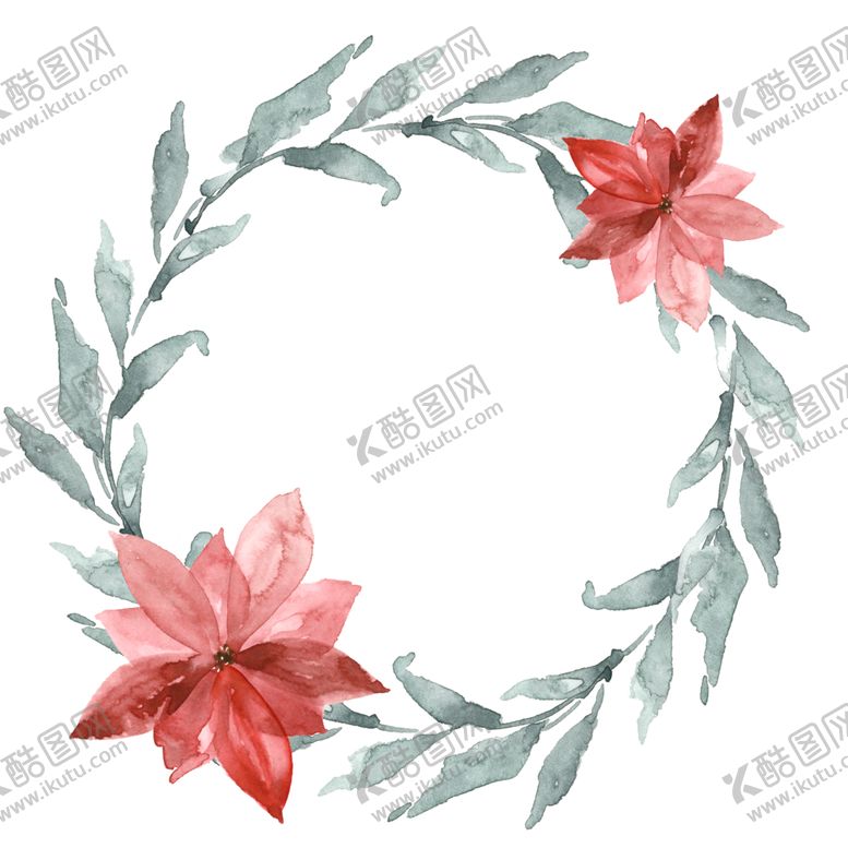 编号：59515401251051146583【酷图网】源文件下载-圣诞节情人节花环 