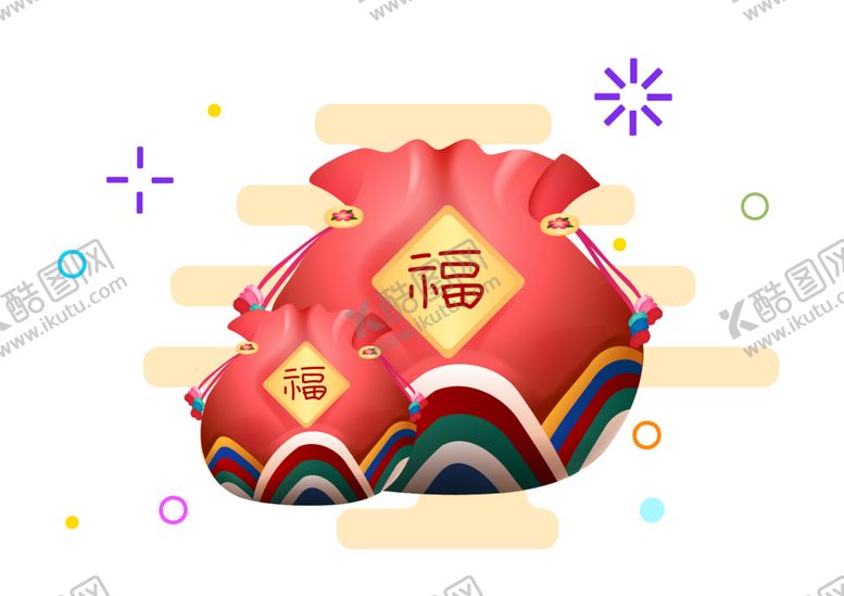 编号：95239309261541398003【酷图网】源文件下载-钱袋礼包插画背景海报素材