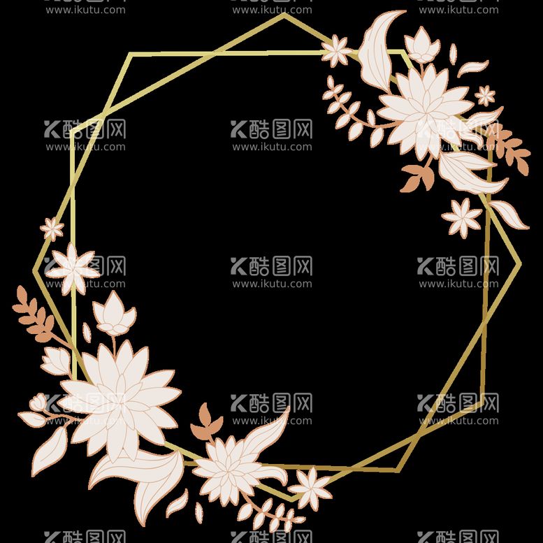 编号：87261010110520259157【酷图网】源文件下载-植物花朵边框免抠图