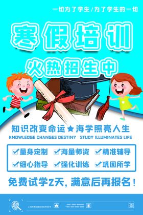 培训班名师指导课外辅导补习海报高中辅导