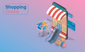 在线购物概念