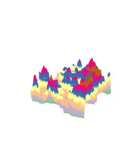 抽象山峰