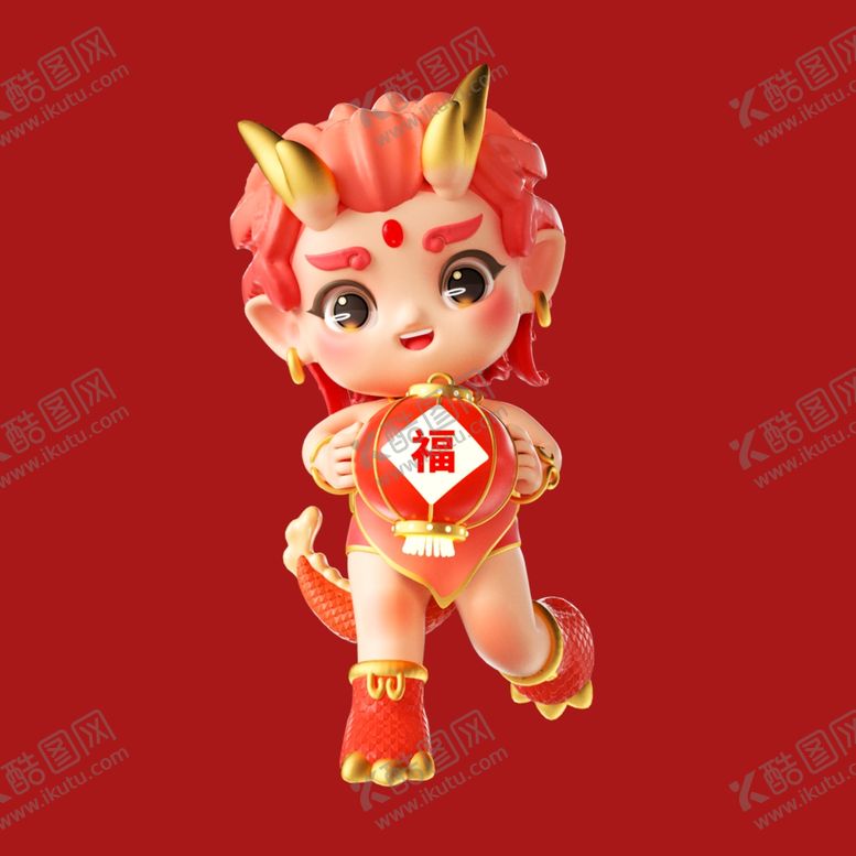 编号：93639402171439342944【酷图网】源文件下载-手绘卡通小龙