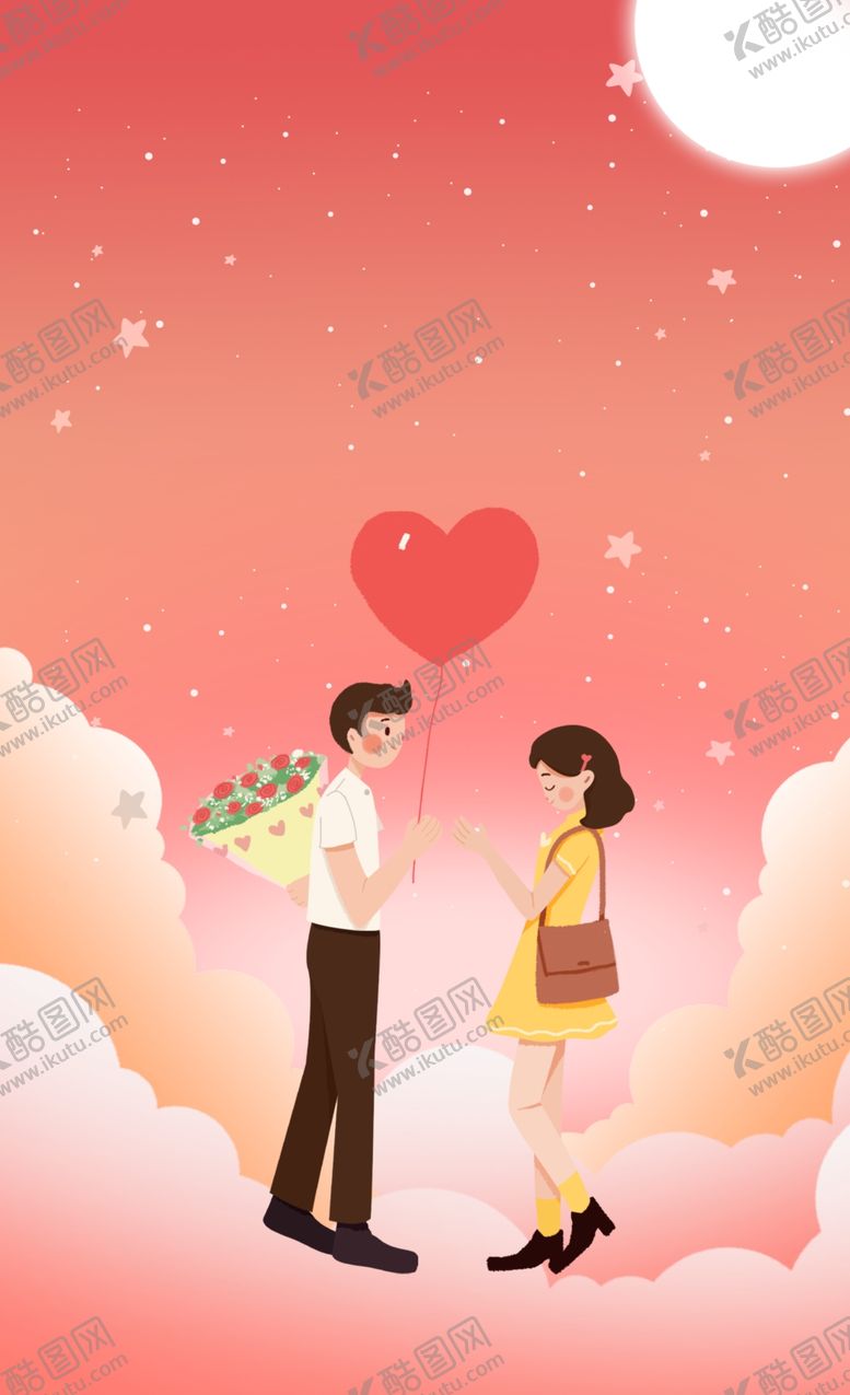 编号：89214304052358012798【酷图网】源文件下载-云端情侣浪漫背景
