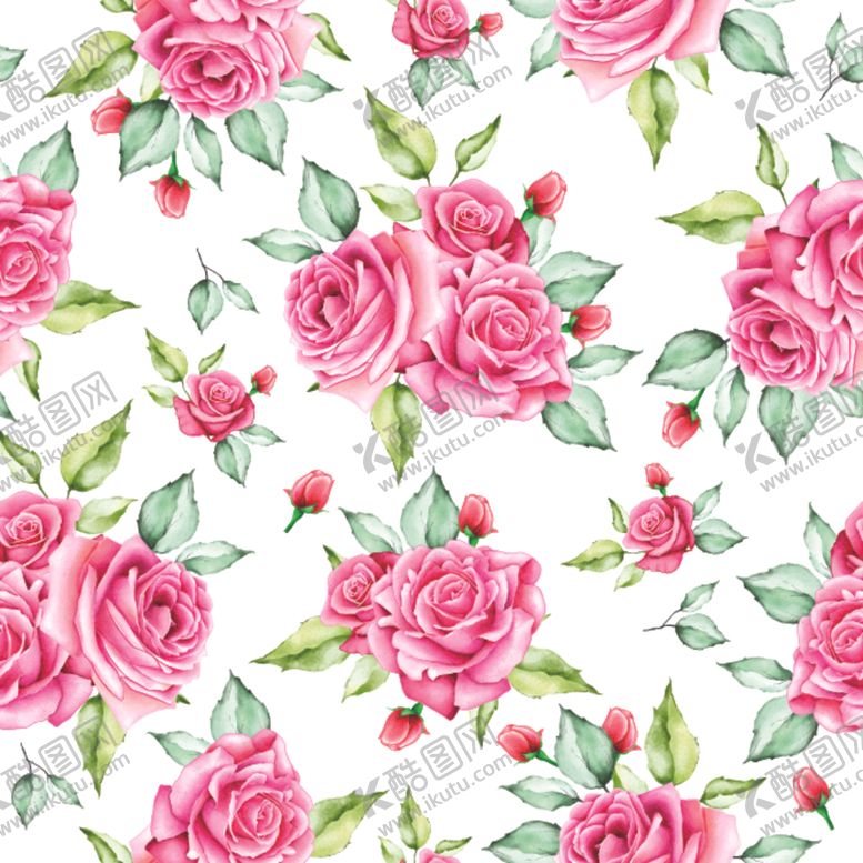 编号：66629510032055211325【酷图网】源文件下载-花朵无缝花纹