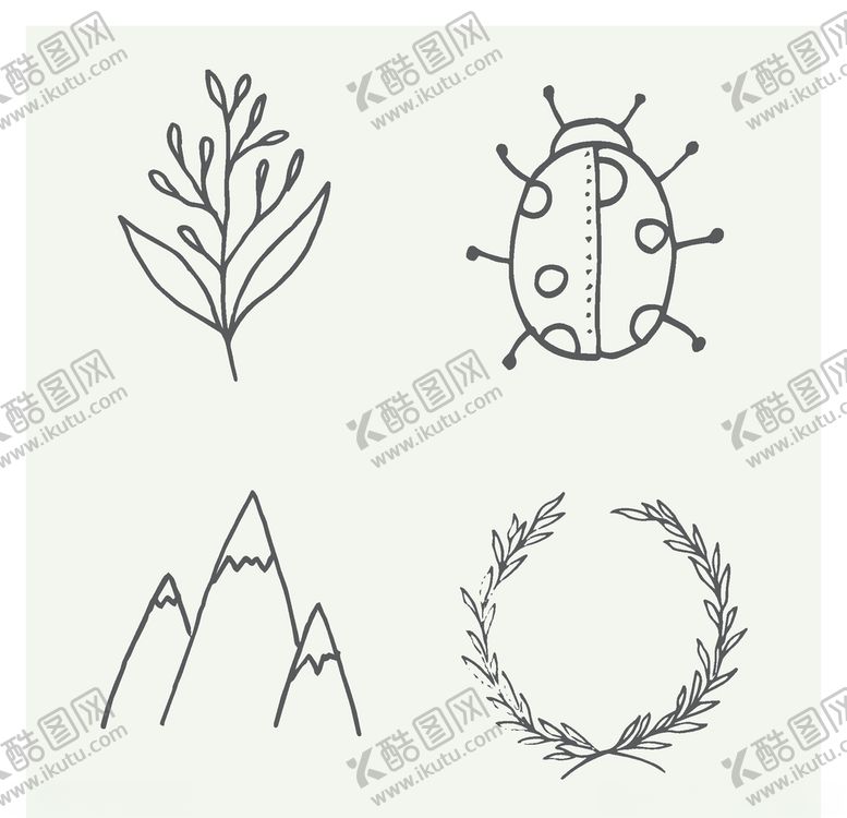 编号：82717609290939572099【酷图网】源文件下载-手绘植物