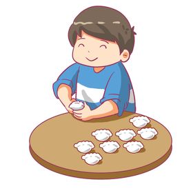 编号：39251810010132300357【酷图网】源文件下载-新年包饺子