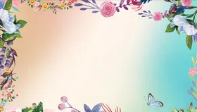 花背景手绘背景花朵