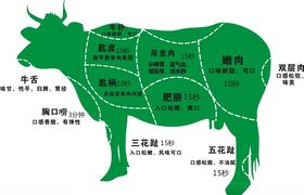 牛肉分解图