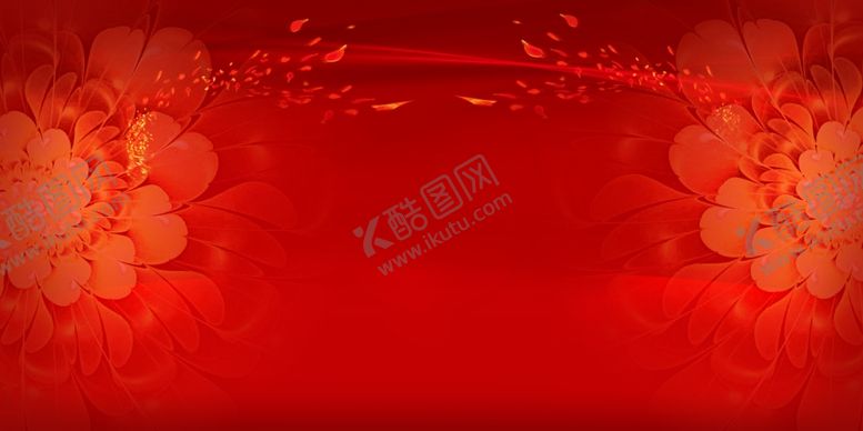 编号：51131506250542489076【酷图网】源文件下载-红色花背景