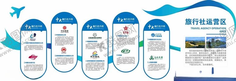 编号：46228204021358056339【酷图网】源文件下载-十大旅行社旅游文化墙