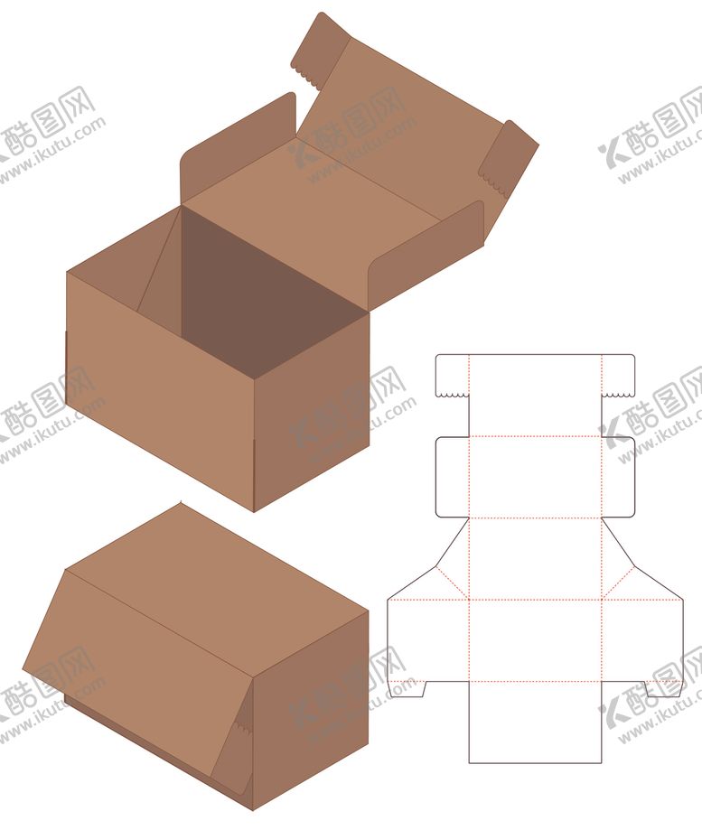 编号：95081810270839488492【酷图网】源文件下载-纸质包装盒刀模设计图
