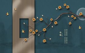 花鸟工笔画高清意境壁