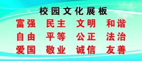 校园文化展板