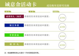 诚意金卡