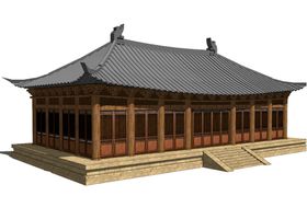 宫殿传统建筑装饰海报素材