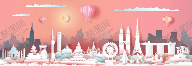 编号：11986410012341464346【酷图网】源文件下载-城市剪影