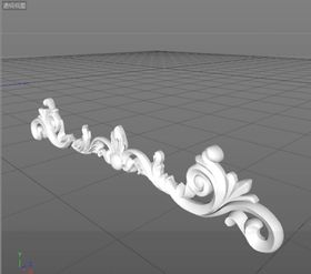 C4D模型欧式雕花