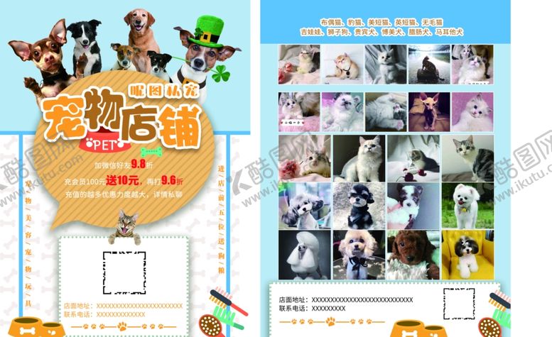 编号：29918709241345179789【酷图网】源文件下载-宠物单页A4