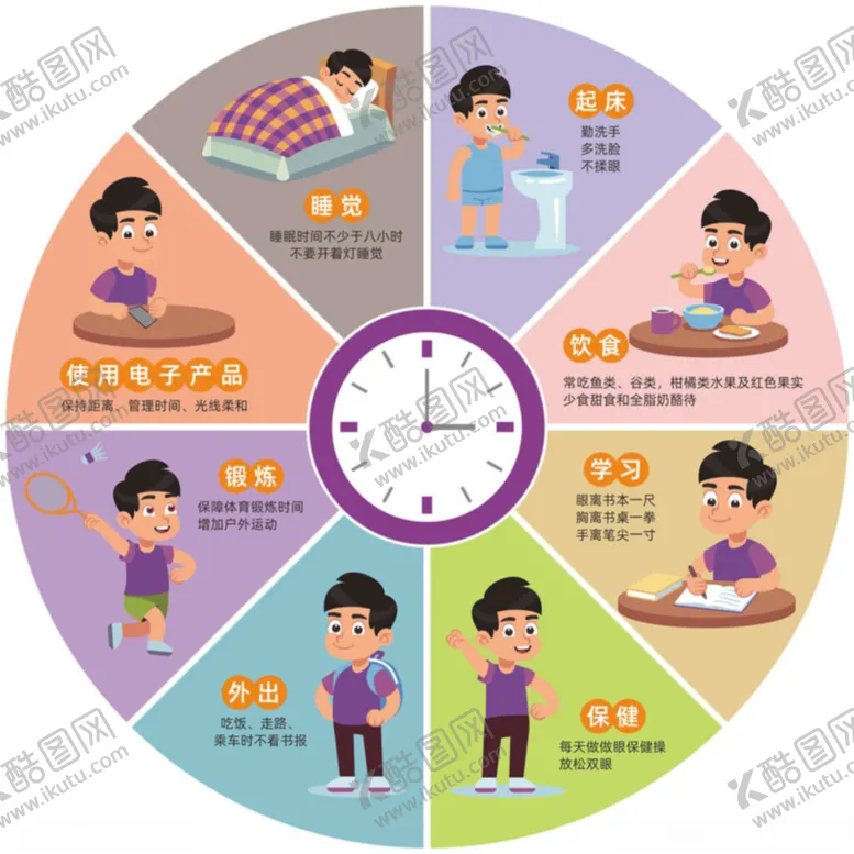 编号：79568802050941037506【酷图网】源文件下载-作息规律生活