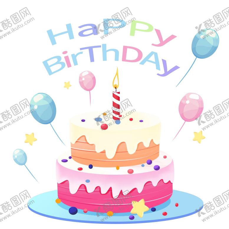 编号：86016601300554002987【酷图网】源文件下载-生日蛋糕