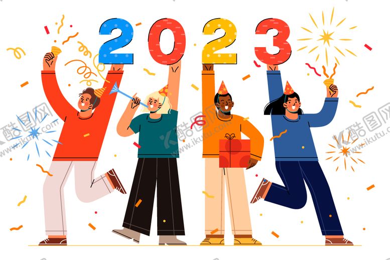 编号：61984812091144596263【酷图网】源文件下载-新年人物矢量素材