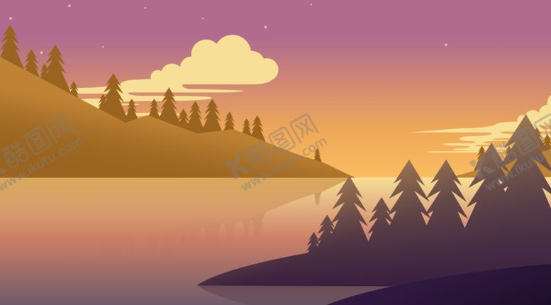 编号：48202310140238299491【酷图网】源文件下载-风景插画