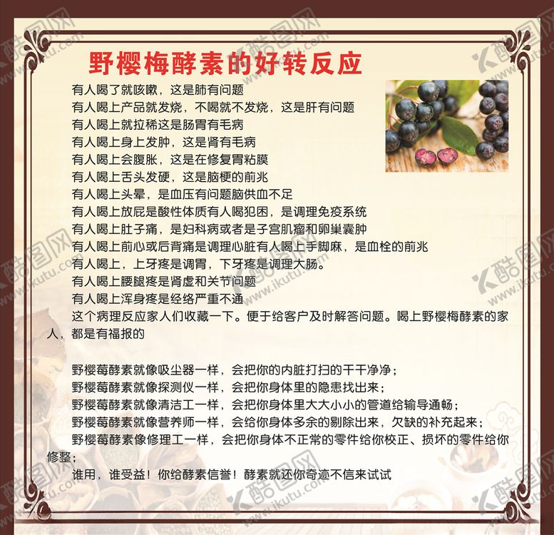 编号：24553010230548242738【酷图网】源文件下载-野樱梅酵素海报