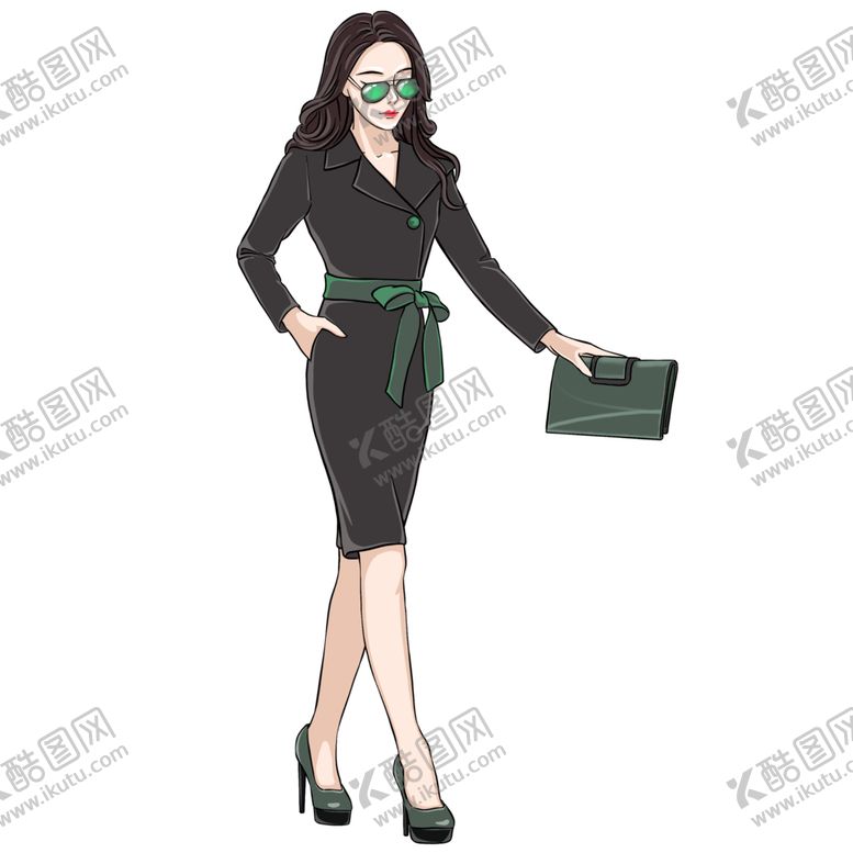 编号：87645212300022059162【酷图网】源文件下载-三八妇女节拿着手包