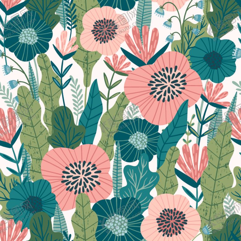 编号：16582809111702271542【酷图网】源文件下载-丛林无缝花纹