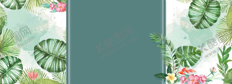 编号：99359607071044094866【酷图网】源文件下载-夏季植物促销海报banner