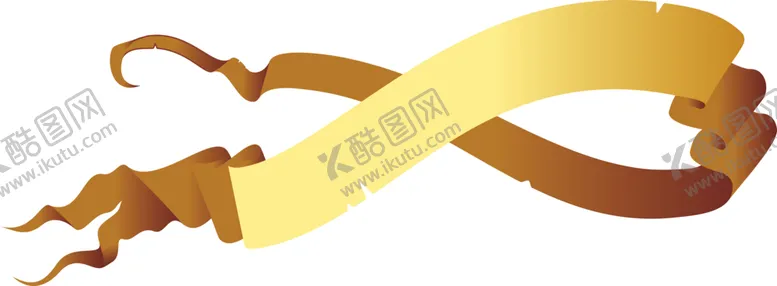 编号：67182905130855349142【酷图网】源文件下载-金黄色丝带
