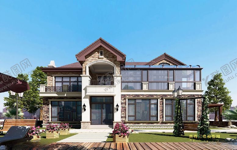 编号：64430909252305017178【酷图网】源文件下载-别墅场景
