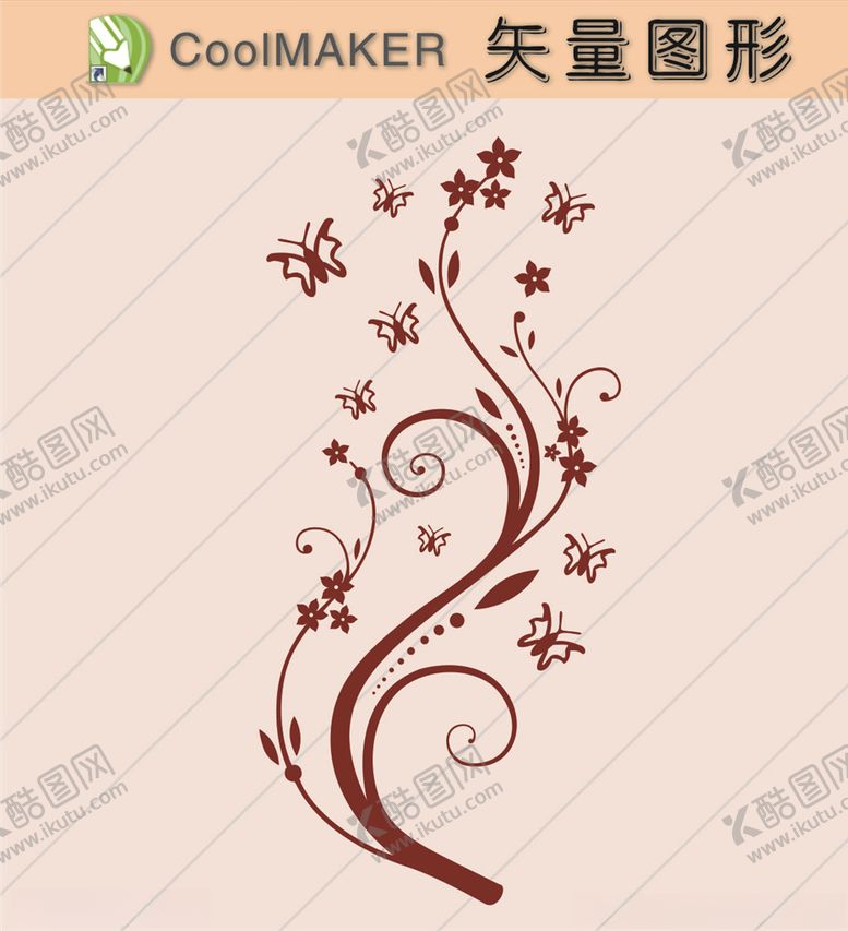 编号：23499010242148195227【酷图网】源文件下载-花草剪纸花草壁纸简洁手绘