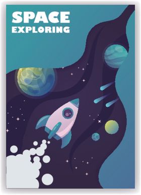 太空星的星系颜色背景图 