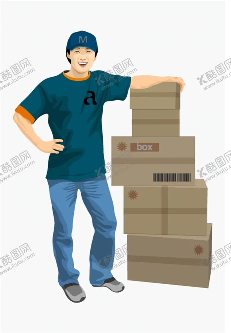 编号：30486411212055394360【酷图网】源文件下载-卡通快递