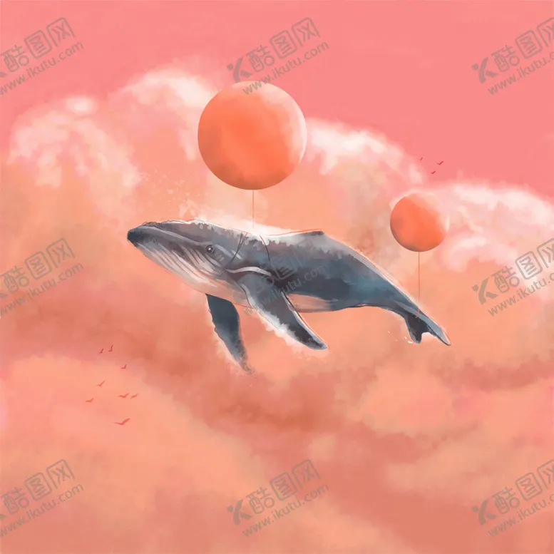 编号：90583406250134588636【酷图网】源文件下载-现代简约动物小清新儿童房无框画