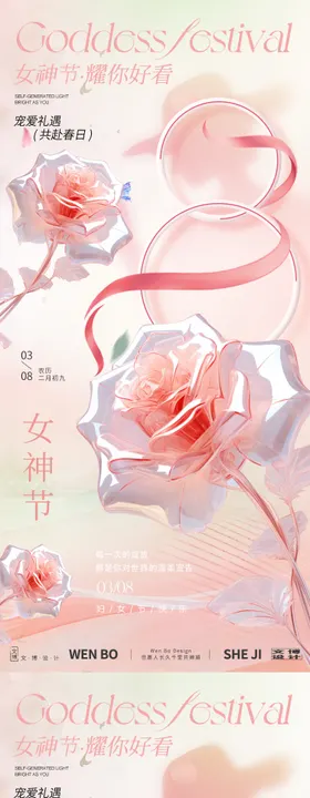 女神节系列海报