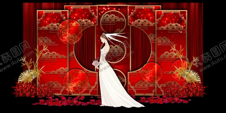 编号：37426006251457034754【酷图网】源文件下载-屏风婚礼