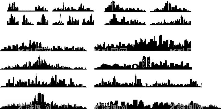 编号：32495712130453419072【酷图网】源文件下载-城市剪影
