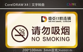 请勿吸烟标志牌