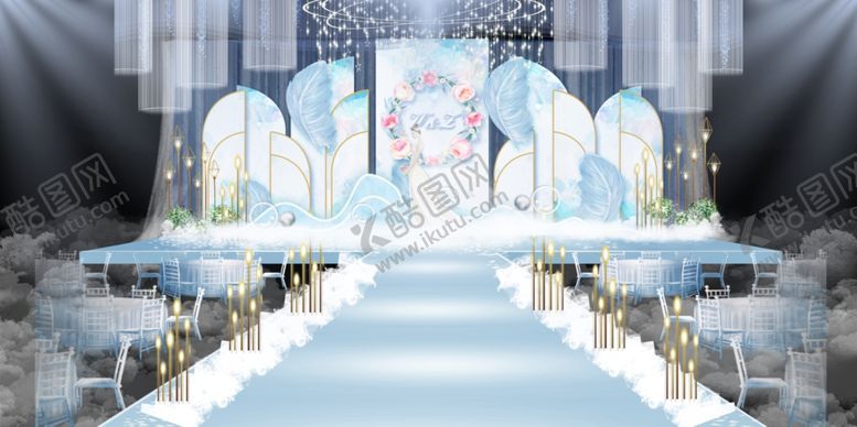 编号：72077309271219115472【酷图网】源文件下载-羽毛几何婚礼